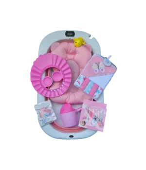 Bañera plegable con accesorios