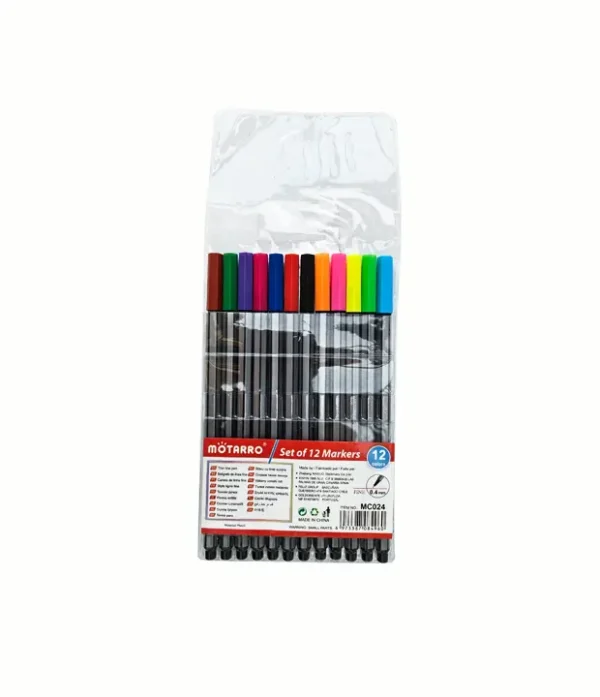 Marcadores Delineadores 12 Colores Motarro