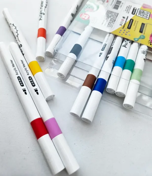 Marcadores Acrilicos 12 Colores Motarro