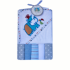 set de toalla de baño con capa mas cinco mini tutos de algodon para bebes