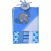 set de toalla de baño con capa mas cinco mini tutos de algodon para bebes
