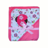 toalla de baño con capa para bebes y niños mariquita